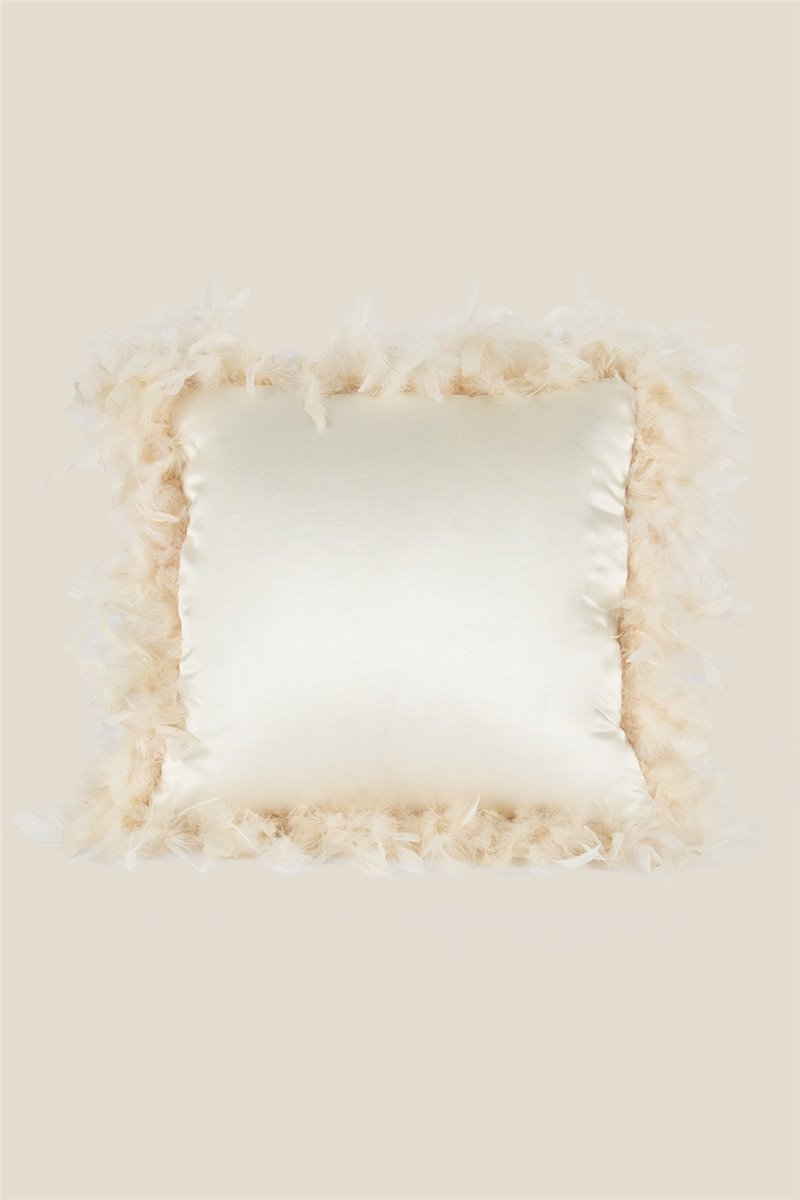 Cuscino Golden con piume
