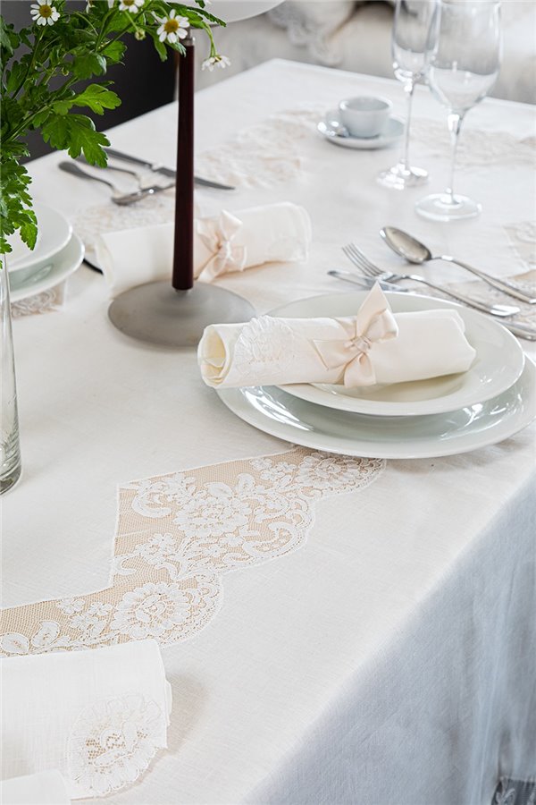 Servizio da tavola in lino Aurora